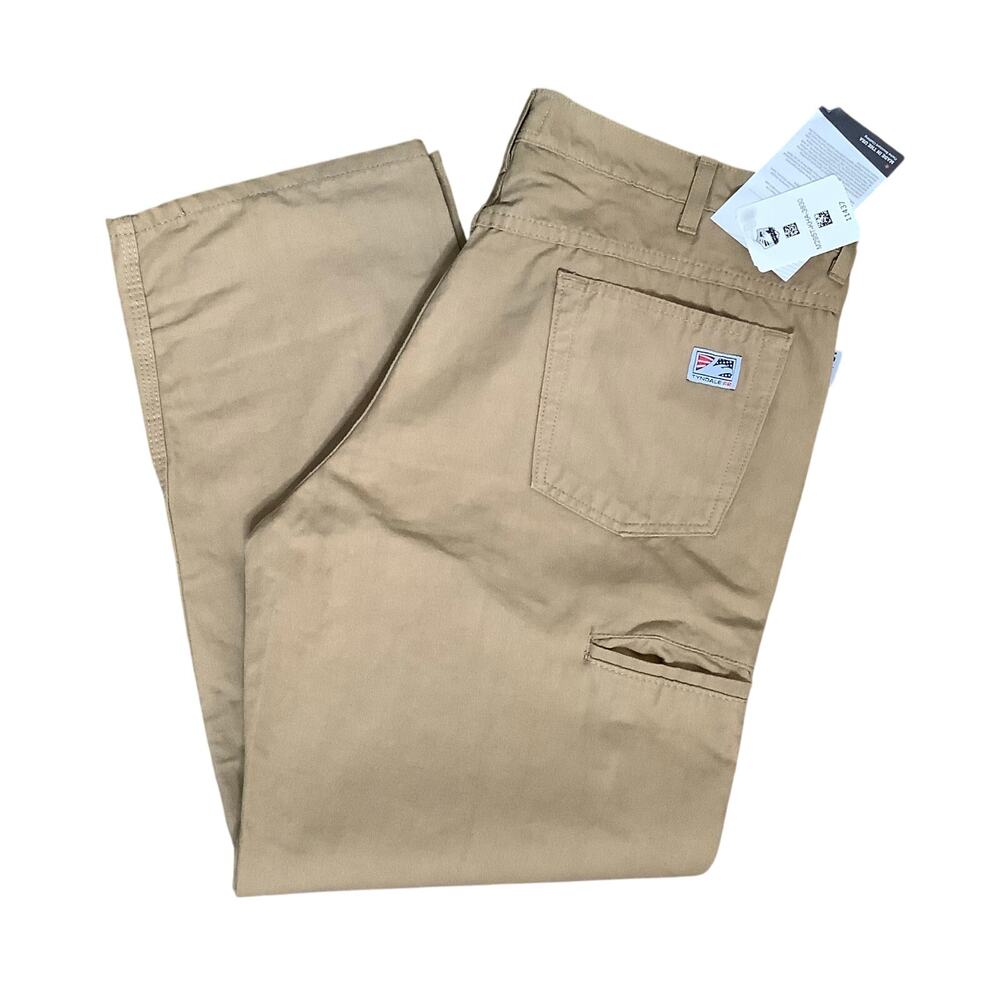 Tyndale Flame Resisitant Tan Work Cargo Pants 38 x 30 NWT